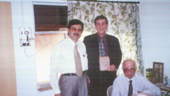 Visitor to N.B.C. from Isarel Dr. Lior Rosonberg - Burns Surgeon with Dr. M. H. Keswani, Dr. Sunil M. Keswani