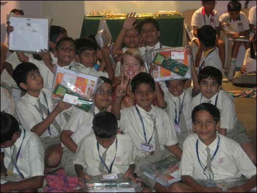 Elated students with operation Smile team.JPG
