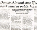 Donate skin and save life; skin bank must in Public hospital
